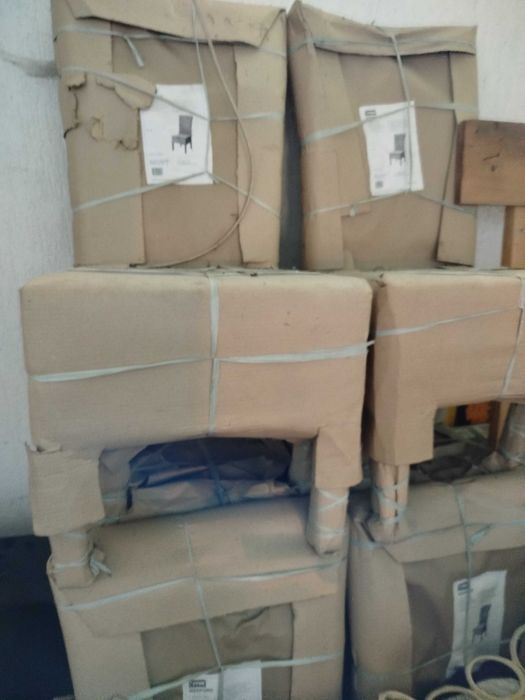 Krzesło Krzesła Jysk Medford 6szt nie używane do jadalni naturalne