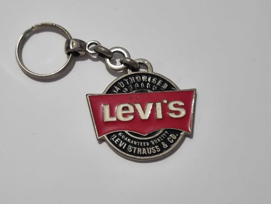 Levis - Porta Chaves em metal Levi Strauss, original, dos anos 80
