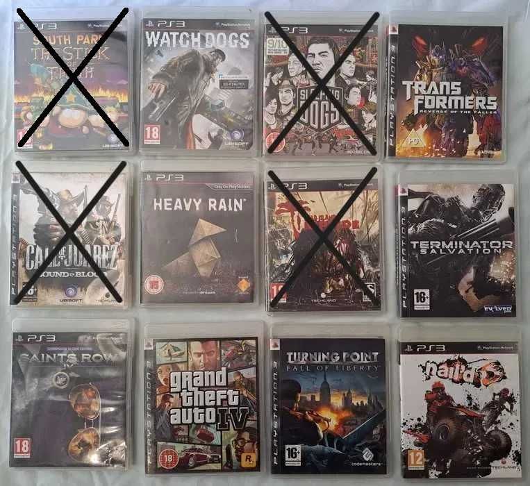Vários jogos para PS3