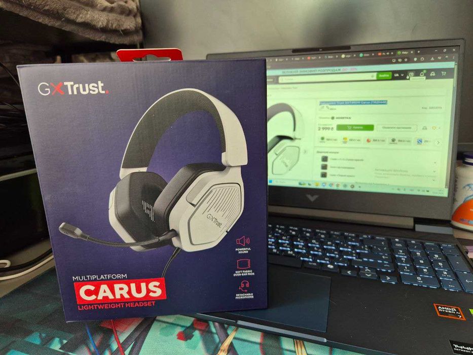 Навушники Trust GXT492W Carus (TR25448)