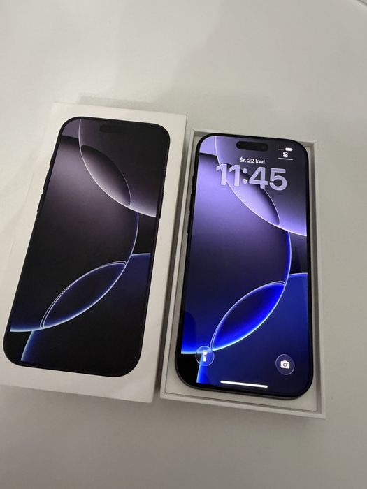 iPhone 16 Pro 256gb Titanium Black Idealny