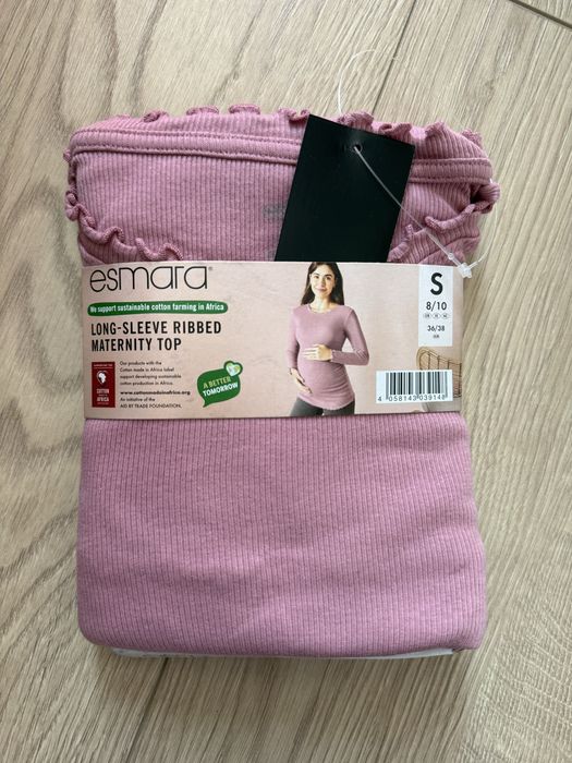 Кофта для вагітних, лонгслів для вагітних рожевий, розмір S
