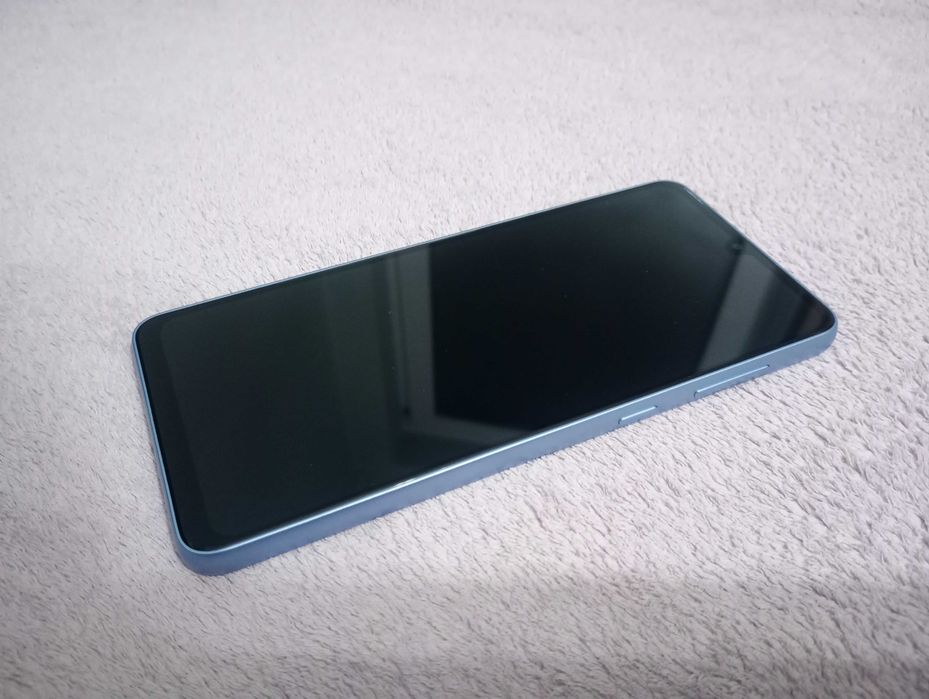 Oryginalny Wyświetlacz ramka korpus Samsung Galaxy A33 5G niebieski