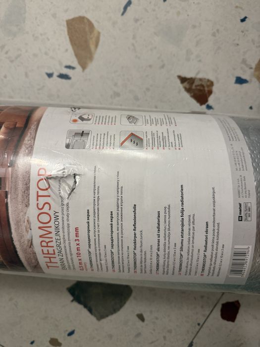 THERMOSTOP ekran zagrzejnikowy 0,5 × 10 m × 3 mm – nowy