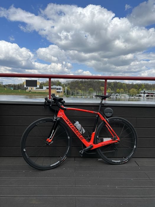 SPECIALIZED tarmac carbon gratis Rocket Red Ultegra Trimax  r. 56