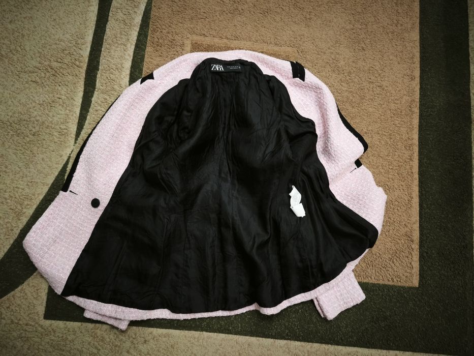 Піджак пиджак жакет блейзер твідовий твидовый хс,ххс розмір 32,34 зара