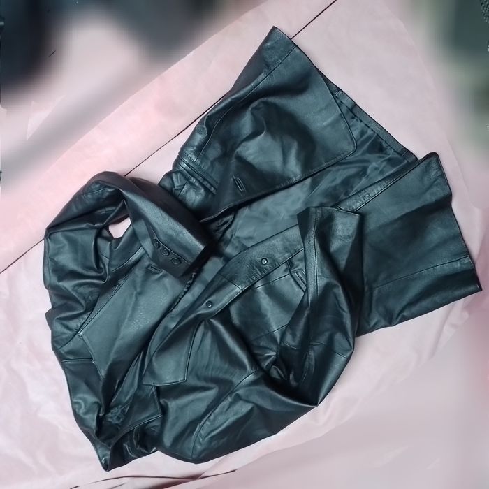 SPIRIT.кожа.Длинный пиджак-рубашка-куртка/можно и женщинам