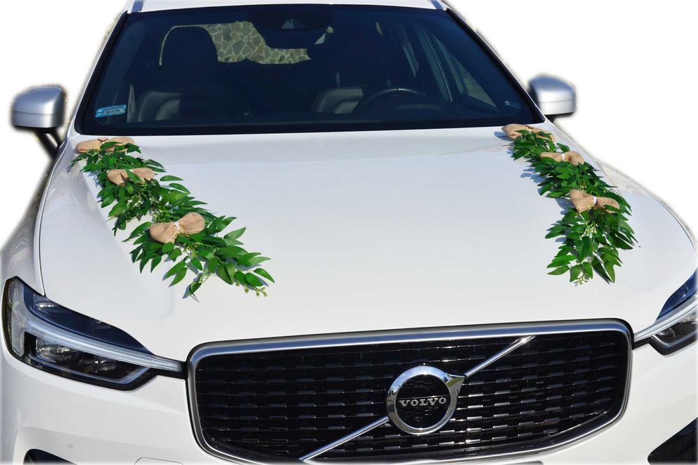 DUŻE  stroiki ozdoby dekoracje rustykalne na samochód do ślubu 326