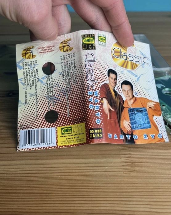 Kaseta Classic - Warto życ/ 1997r./ Jak nowa/ Disco Polo/ biały kruk