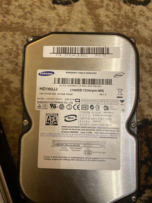 HDD диск 160,320gb РОБОЧІ!!