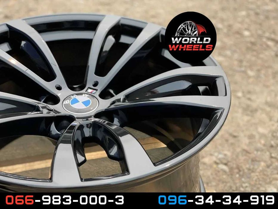 Диски R20 5x120 BMW X5 X6 E53 E70 F15 E71 F16 разноширокие черные 469 стиль