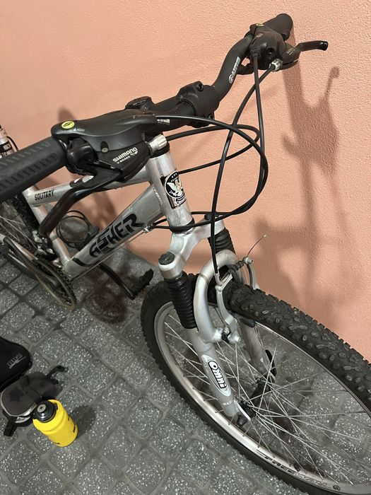 Bicicleta Alumínio Suspensão Frontal BTT 26" + Acessórios