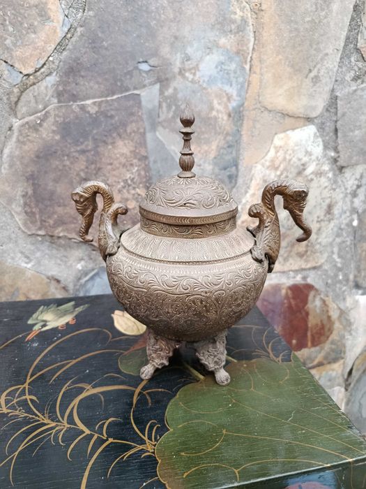 Perfumador Bronze Persa Séc XVIII 23 cm