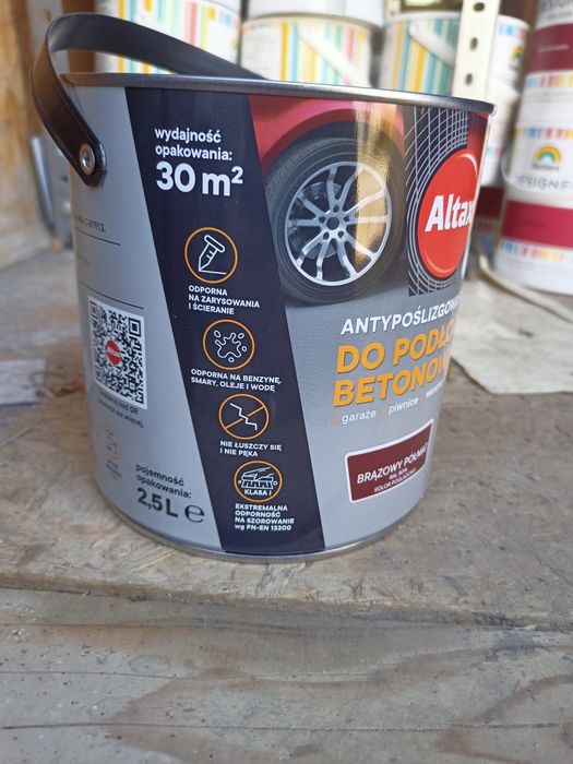 Altax farba do podłóg betonowych Antypoślizgowa 4 kolory puszki 2,5L