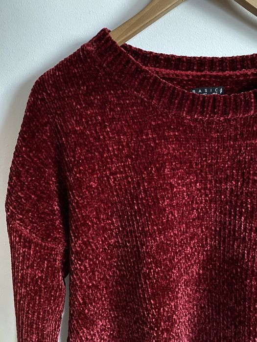 Camisola de malha vermelha Stradivarius