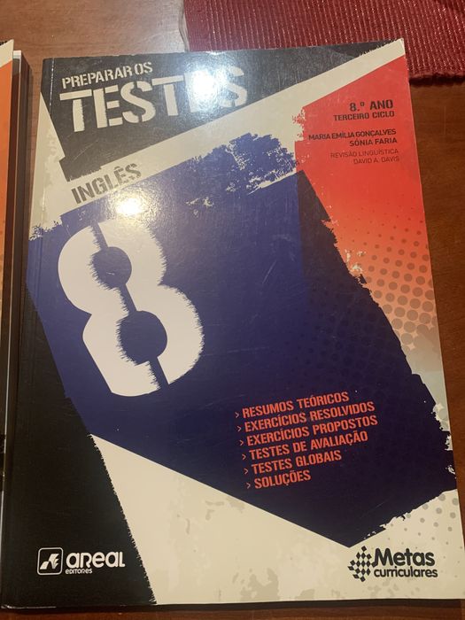 Livros Escolares 8 Ano Preparação exame