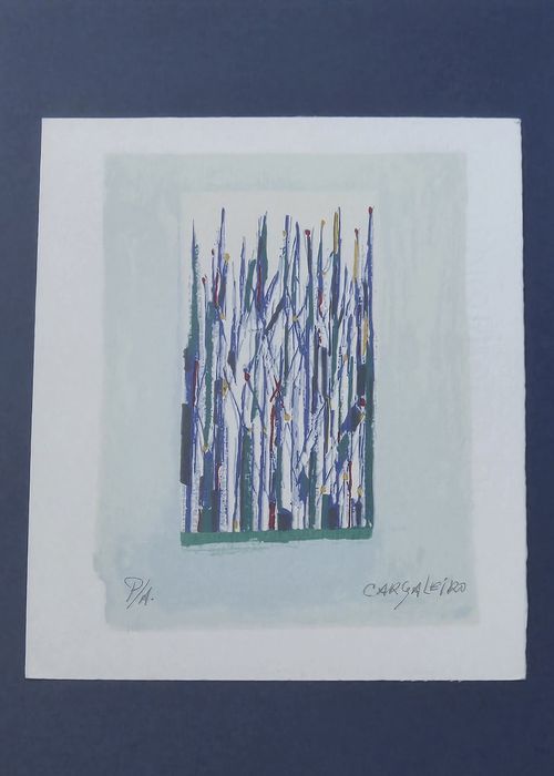 FLora, serigrafia do mestre Cargaleiro, obra antiga
