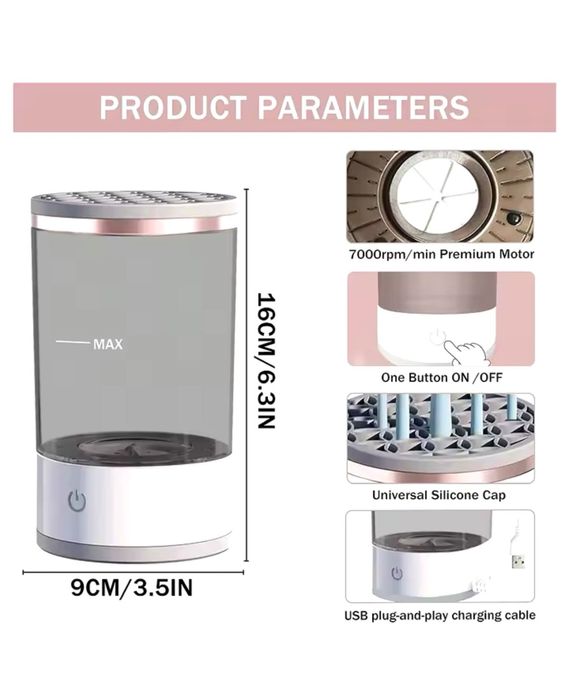 Máquina Limpeza Pincéis de Maquilhagem