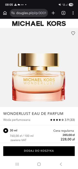 Perfumy Michael Kors wonderlust