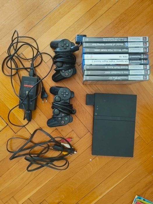 Kultowe Retro PlayStation 2 Slim | Duży Zestaw  | Okazja DIY