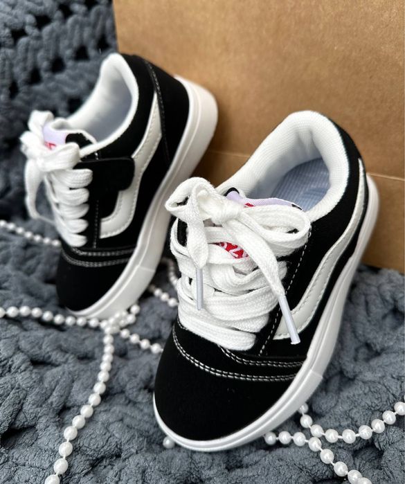 Кросівки ванс кеди ванс чорні для хлопчика та для дівчинки кеды вансы