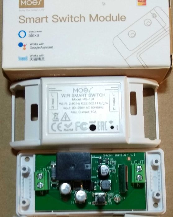 Wi-Fi Smart switch MoesHouse с таймером, Alexa и Google Home