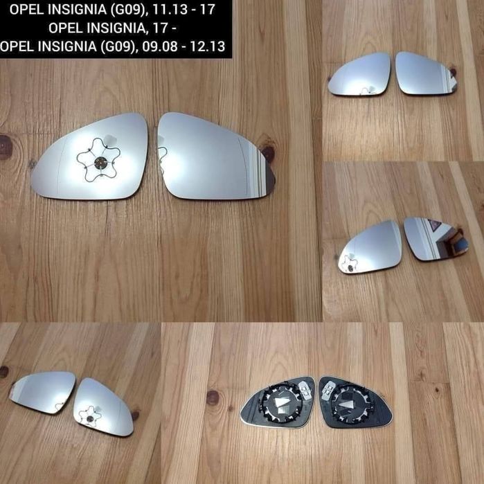 Вкладиш Дзеркальний Елемент Opel ZafiraB,ZafiraA,AstraH,VectraC,Insignia Zafira C Astra J Astra G Дзеркало  Vivaro Renault Trafic Scenic Megane Zoe