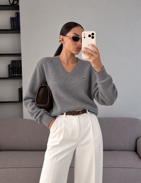 Крутий светр Lacoste M/L/Onesize old money стиль cos