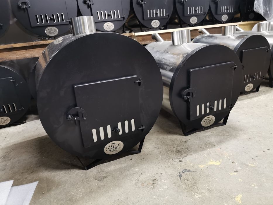 Piec cylindryczny DUŻY do balii ogrodowej/piec do basenu/jacuzi/bania