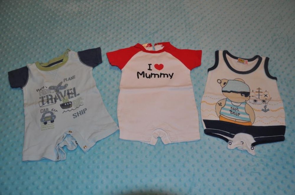 Paka ubranek dla chłopca 50-56cm 0-3m NEXT TU Adams GAP Disney George