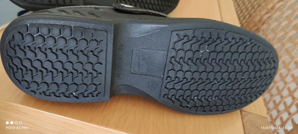 Sapatos de Cozinheiro com biqueira de aço