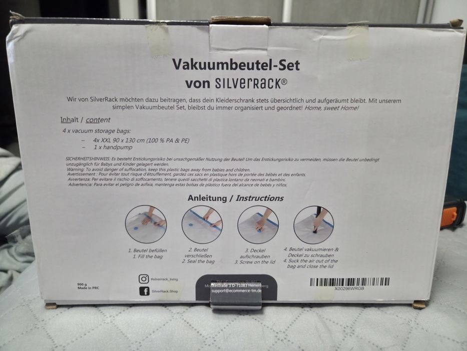 Worki pakowe próżniowe 2 zestawy