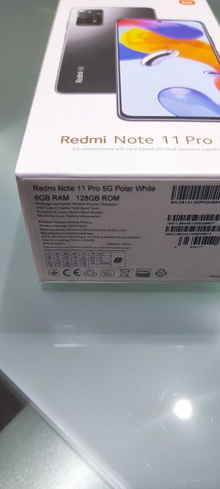 Xiaomi Redmi Note 11 Pro 5g Polar white