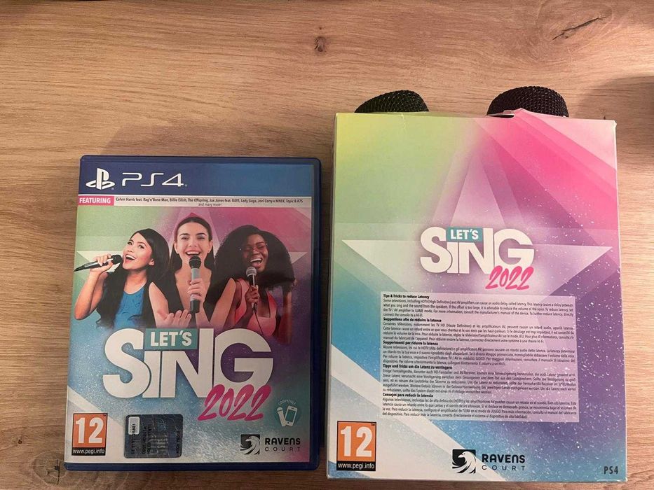 Singstar 2022 - jogo e microfones