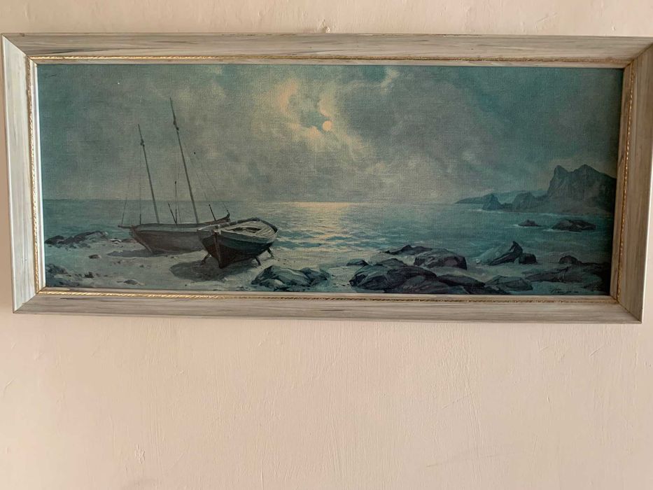 Obraz marynistyczny morze woda łódki