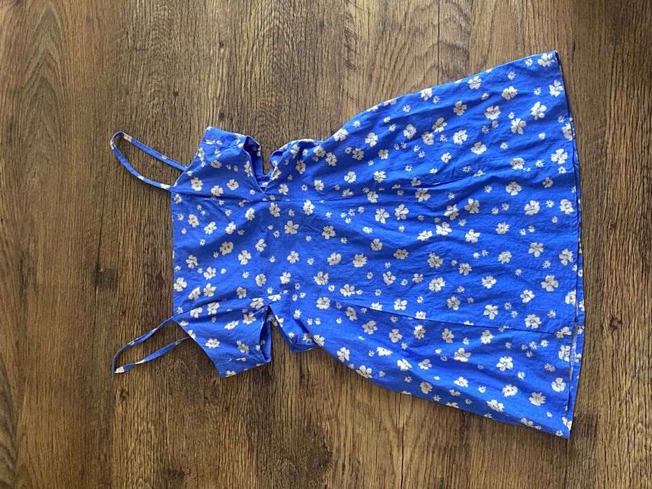 sukienka niebieska zara