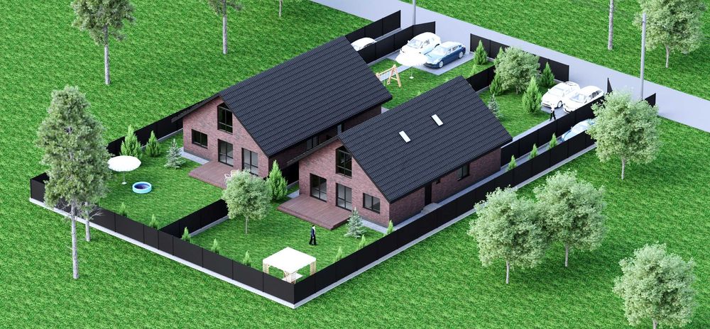 Дуплек 110 м2, 6 соток з Баварської кладки. Розтермінування