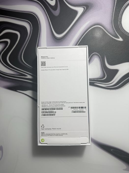 Iphone 17 pro 256gb  apenas esim