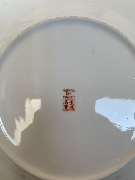 Prato de pocelana antigo chines