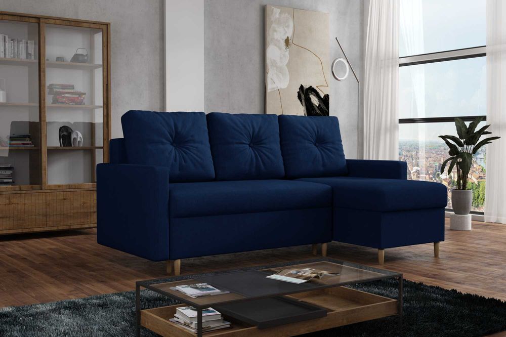 Narożnik Skandynawski. Rogówka, Kanapa. Sprężyny bonell, automat!