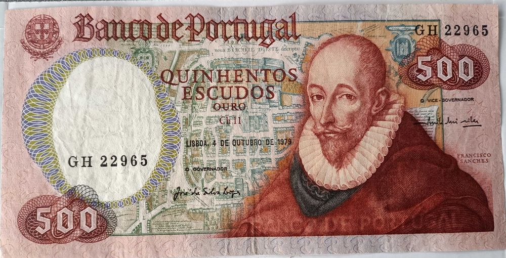 3 Notas de 500 escudos da república Portuguesa ( Banco de Portugal )