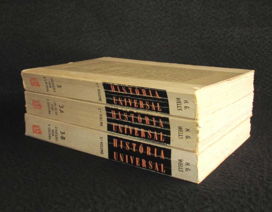 Livros História Universal H. G. Wells 3 Volumes - Completo