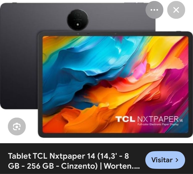 Tablet TCL NXTPAPER 14'' WiFi 256GB