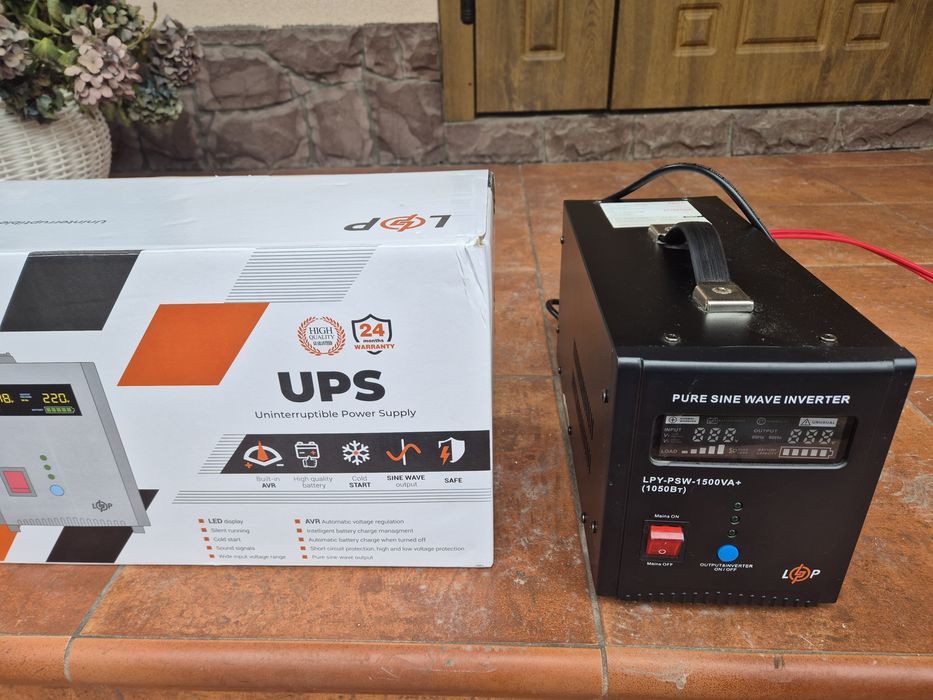 ДБЖ LogicPower LPY-PSW-1500VA+ (1050Вт) 10A/15A з правильною синусоїдо