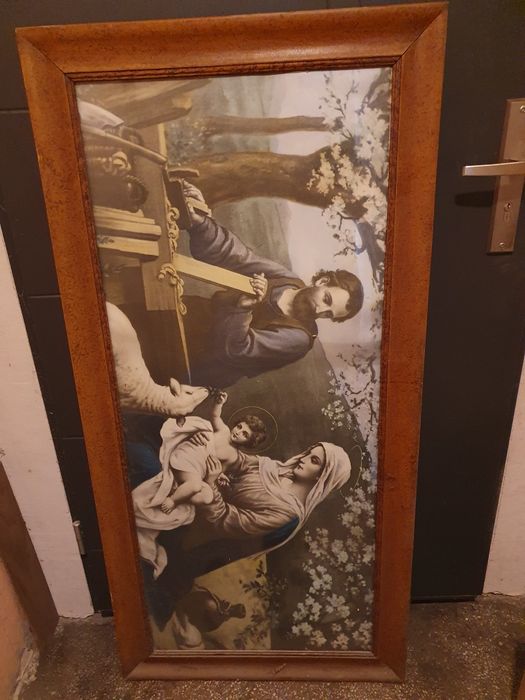 Duży Obraz Religijny Święta Rodzina