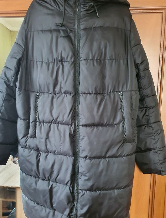Зимова пухова куртка, дуже тепла, з подвійним замком