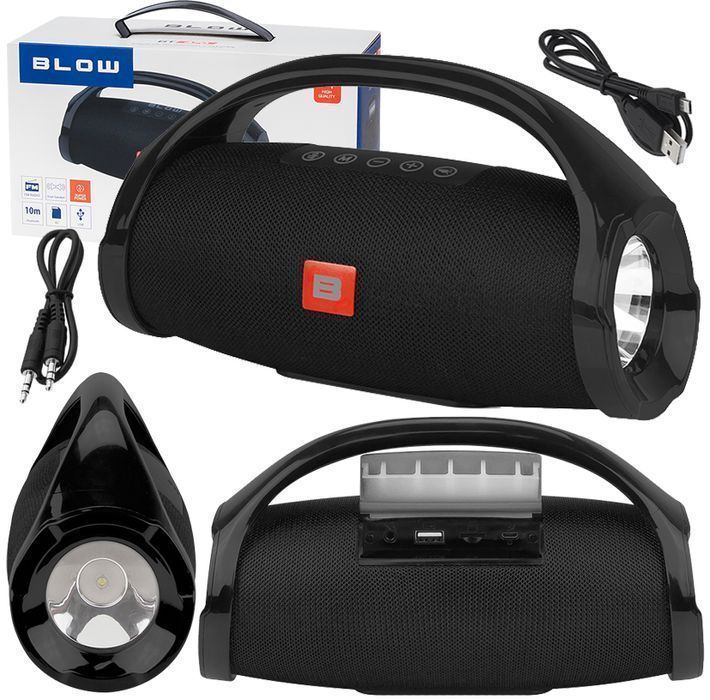 Głośnik bluetooth z latarką przenośny bezprzewodowy BLOW BT470 radio