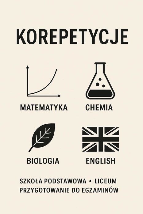 korepetycje online matematyka biologia chemia angielski