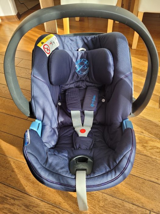 Fotelik Cybex Aton 5 + baza isofix oraz na pasy + adaptery do wózka