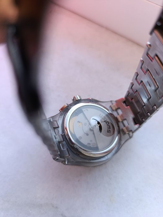 Швейцарський годинник Swatch automatic chronograph Sapphire Swiss Made